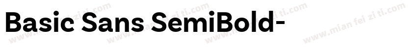Basic Sans SemiBold字体转换